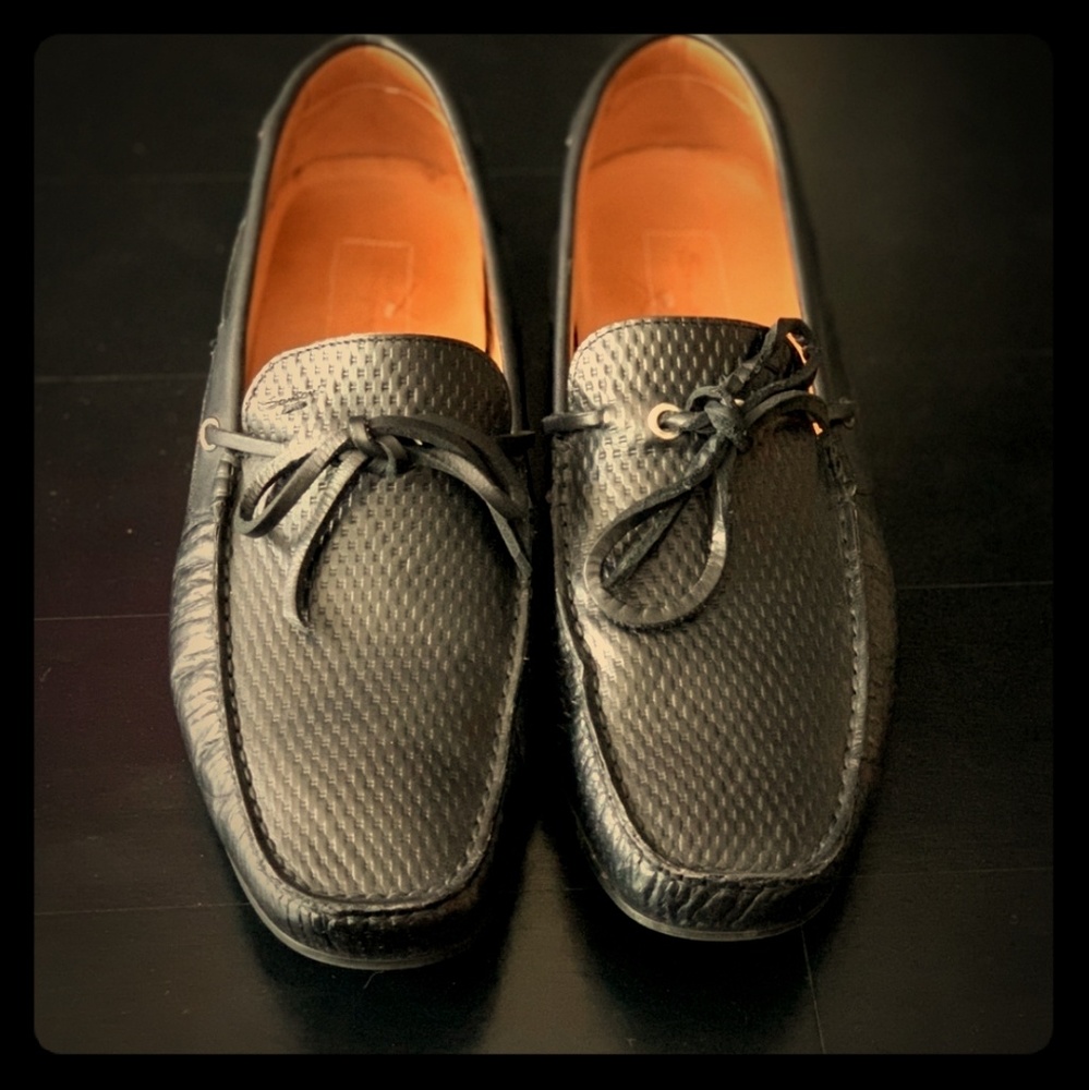 •SOLD• Santoni Italian Leather loafers